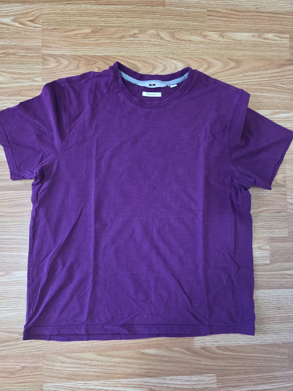 Joseph Abboud Men's Short Sleeve Crew Tee in Purple
